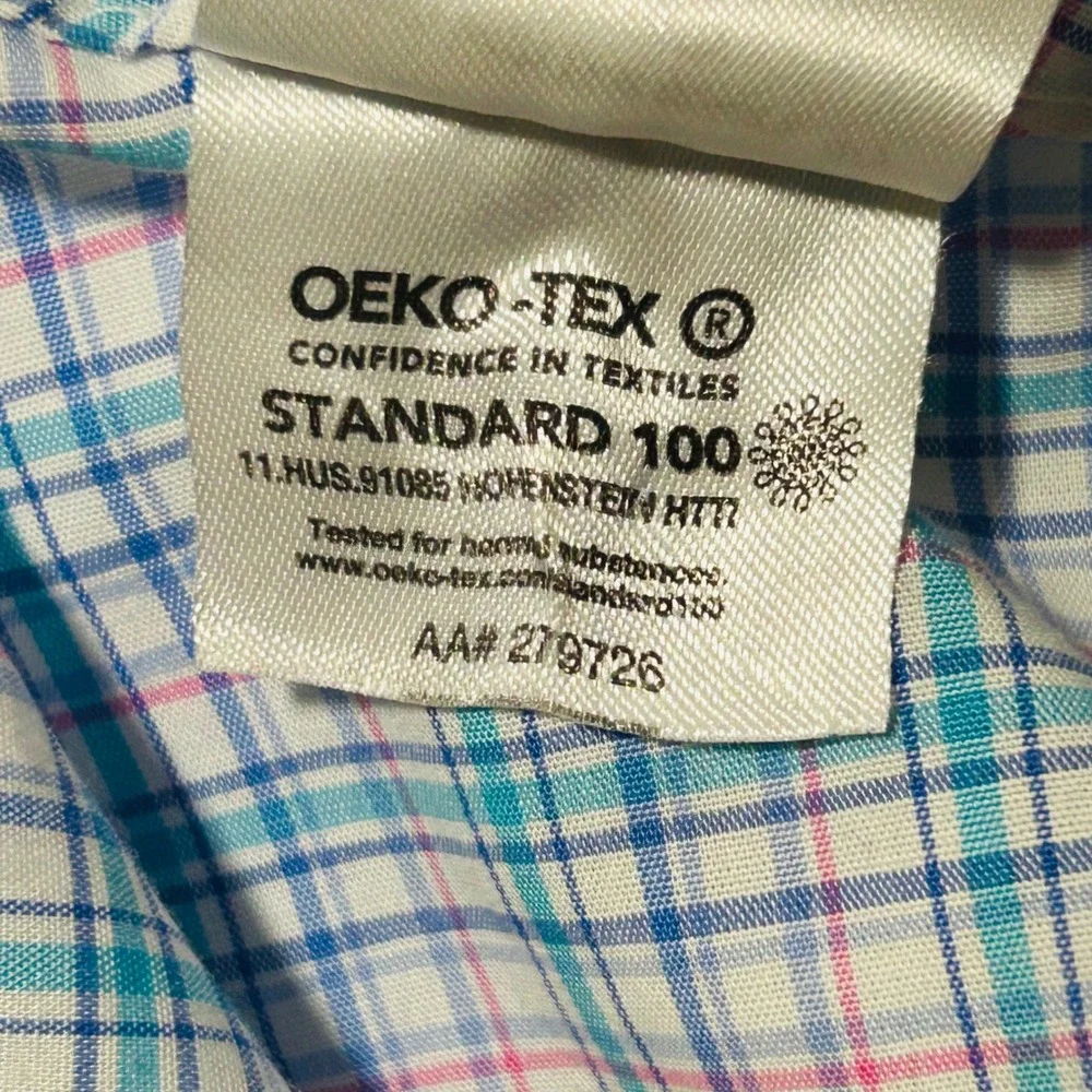 Lauren Ralph Lauren XL Mens Dress Shirt Plaid Stretch Regular Fit‎ 17 36/37